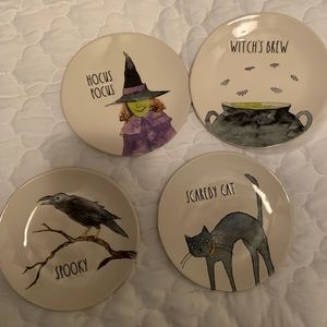Rae Dunn Halloween appetizer plates
